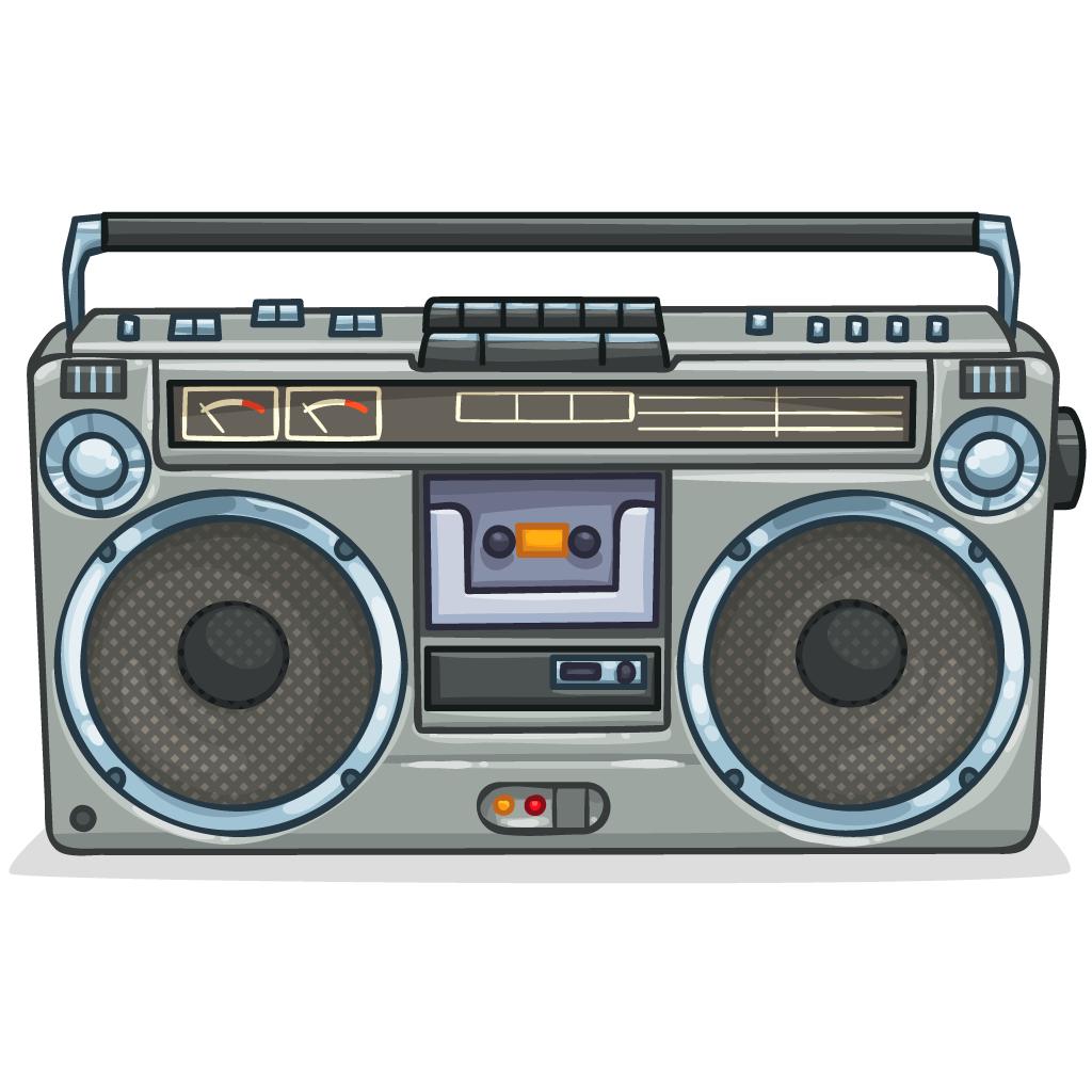 Retro boombox
